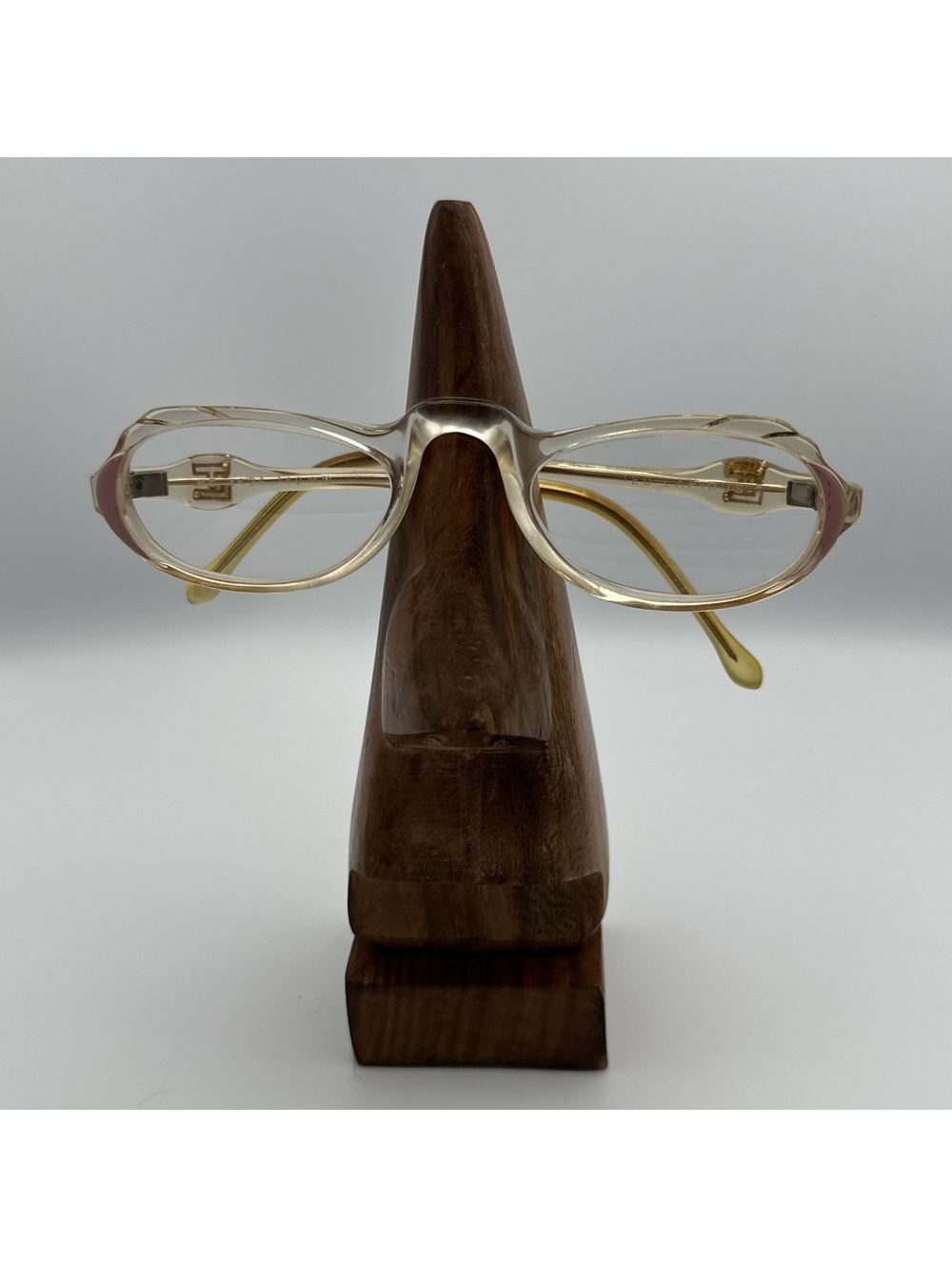 Vintage Ted Lapidus Yellow Translucent, Cream, and Purple Oval Glasses Frames